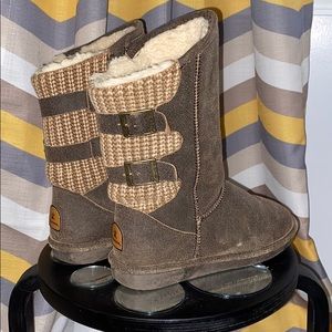 Bear paw chocolate winter boots